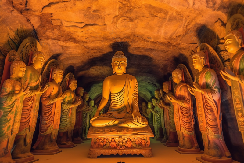 甘肃敦煌博物馆佛像实拍摄影图,高清,摄影图,摄影图片,图片大全,摄影图免费下载